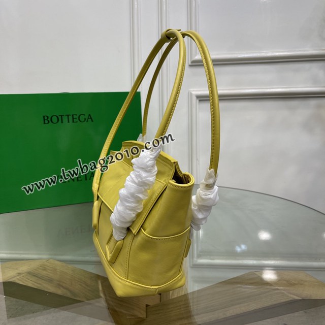 Bottega veneta高端女包 96009s小號 寶緹嘉新款Arco33油蠟皮手提包 BV經典款小牛皮arco女包  gxz1322